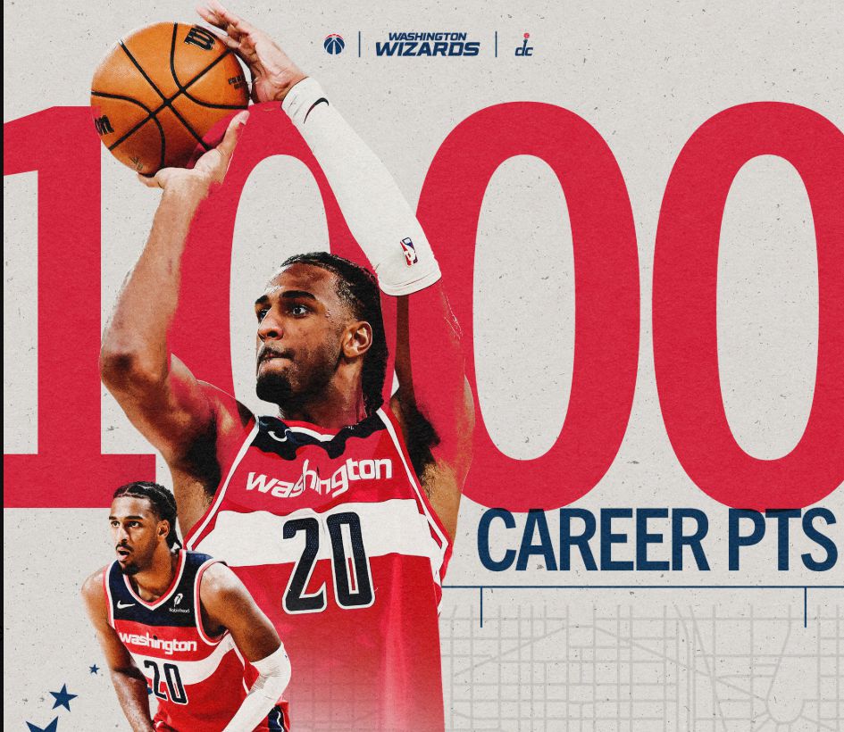 恭喜！榜眼秀萨尔达成生涯1000分里程碑